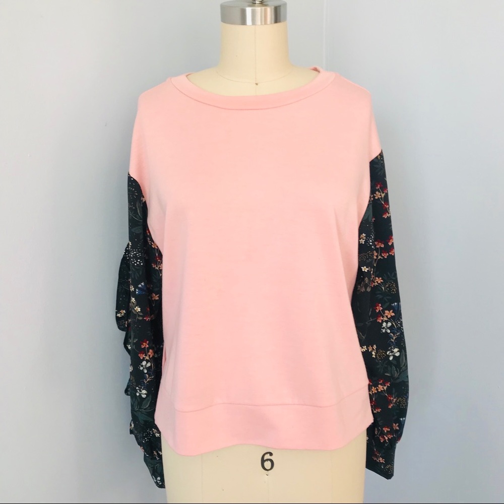Design Lab Lord & Taylor Soft Knit Floral Top